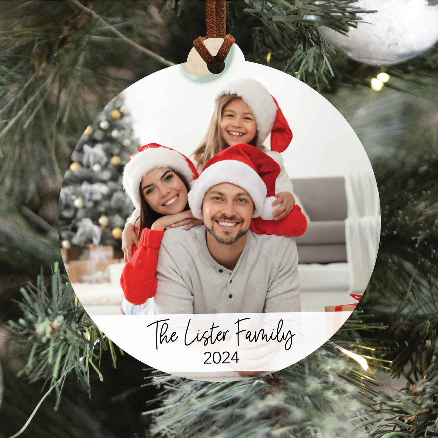 Family Photo Ornament V2