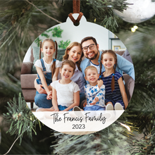 Load image into Gallery viewer, Family Photo Ornament V2