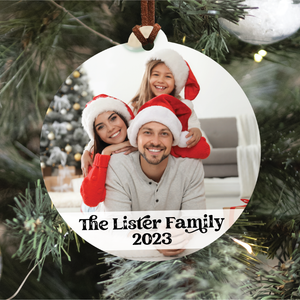 Family Photo Ornament