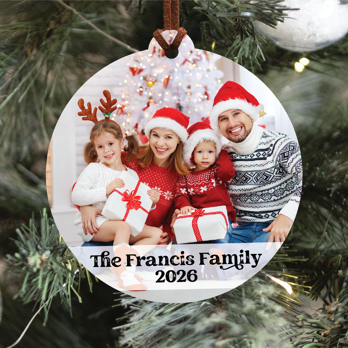 Family Photo Ornament