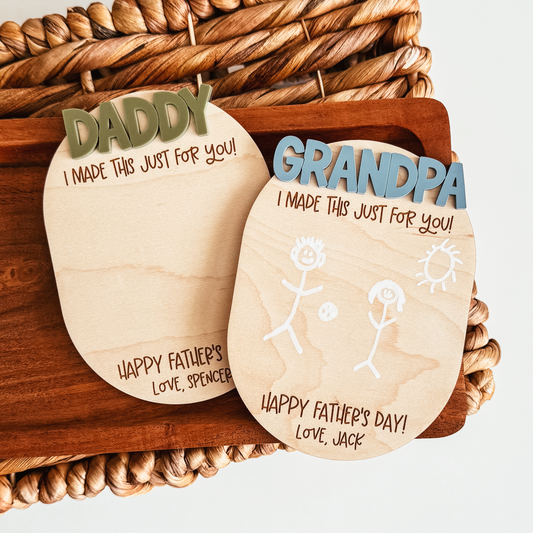 DIY Kid's Drawing Magnet | Father's Day
