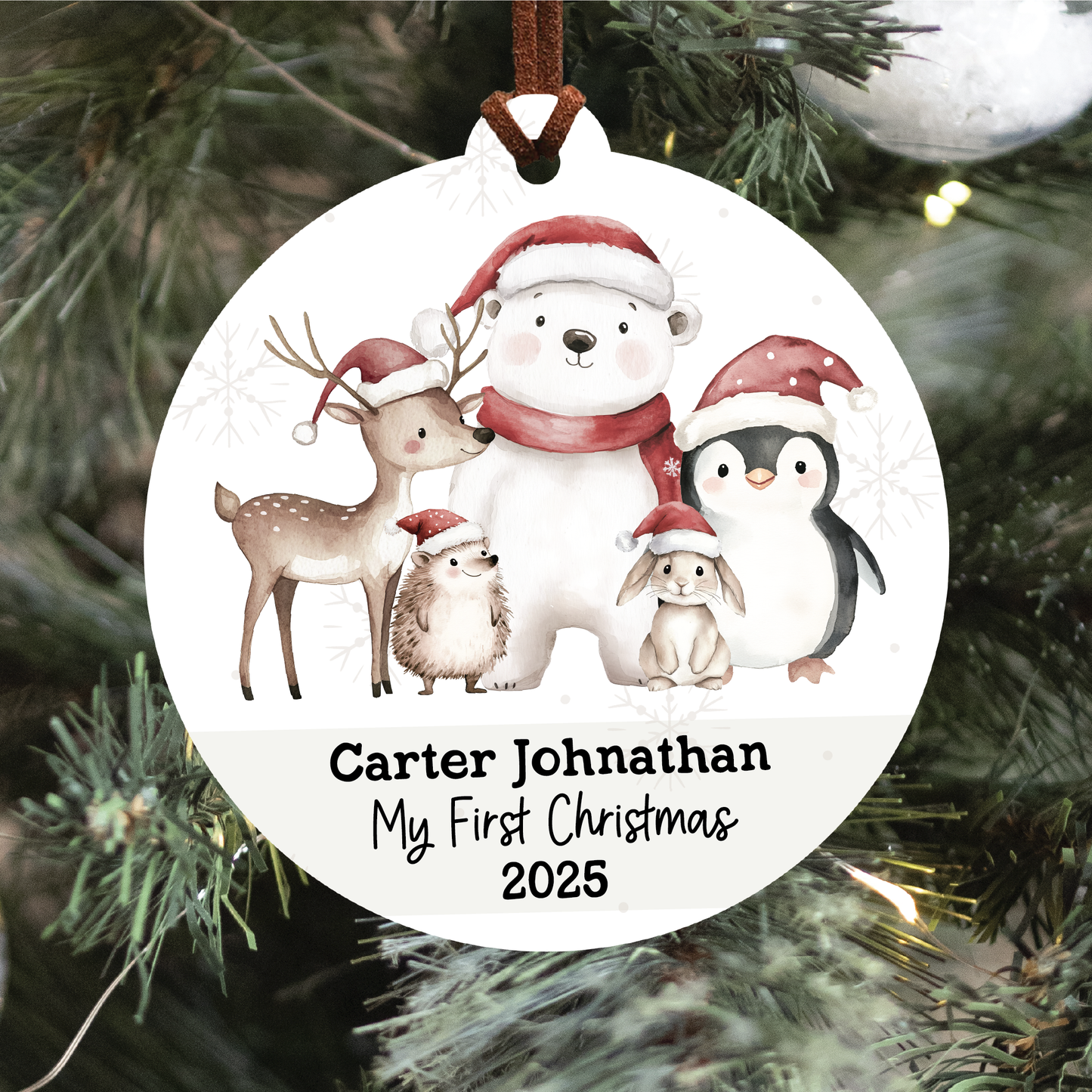 Baby's First Christmas Ornament | Festive Friends Collection