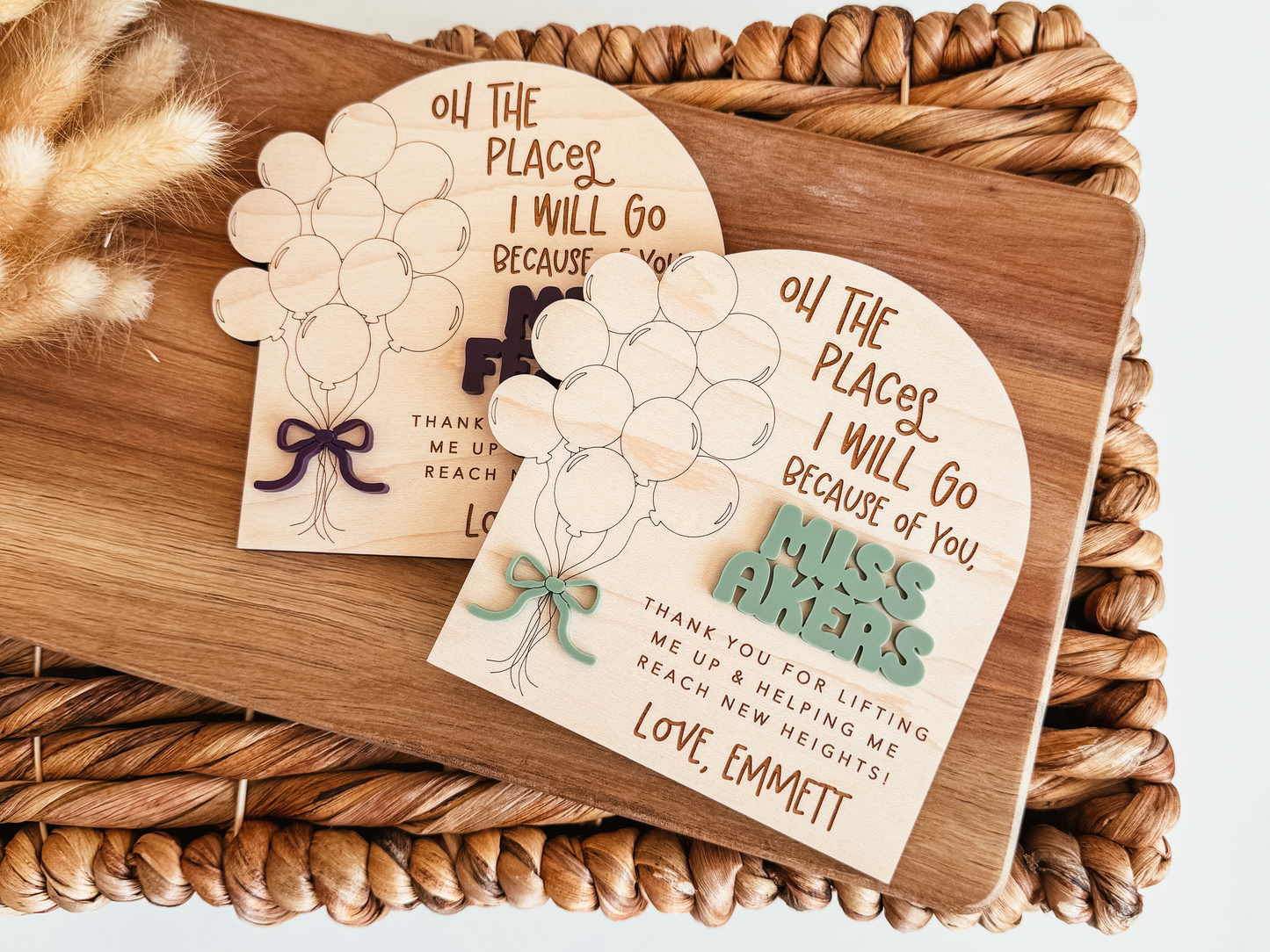 Teacher Fingerprint Balloon Magnet