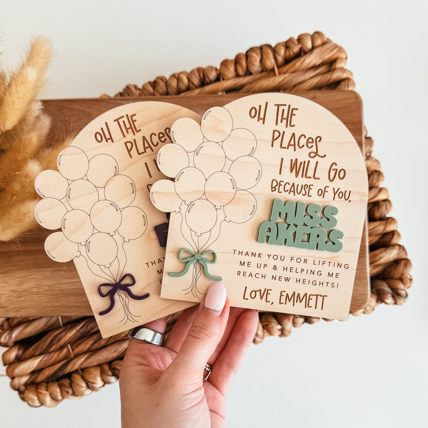 Teacher Fingerprint Balloon Magnet