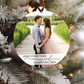 First Christmas Married Photo Ornament