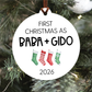 First Christmas as Grandparents Christmas Ornament