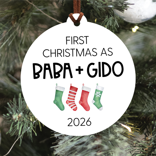 First Christmas as Grandparents Christmas Ornament