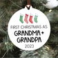 First Christmas as Grandparents Christmas Ornament
