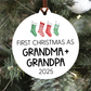 First Christmas as Grandparents Christmas Ornament
