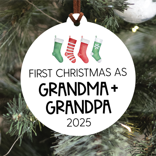 First Christmas as Grandparents Christmas Ornament