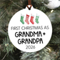 First Christmas as Grandparents Christmas Ornament