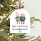 First Christmas As Grandparents Christmas Ornament