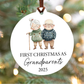 First Christmas As Grandparents Christmas Ornament