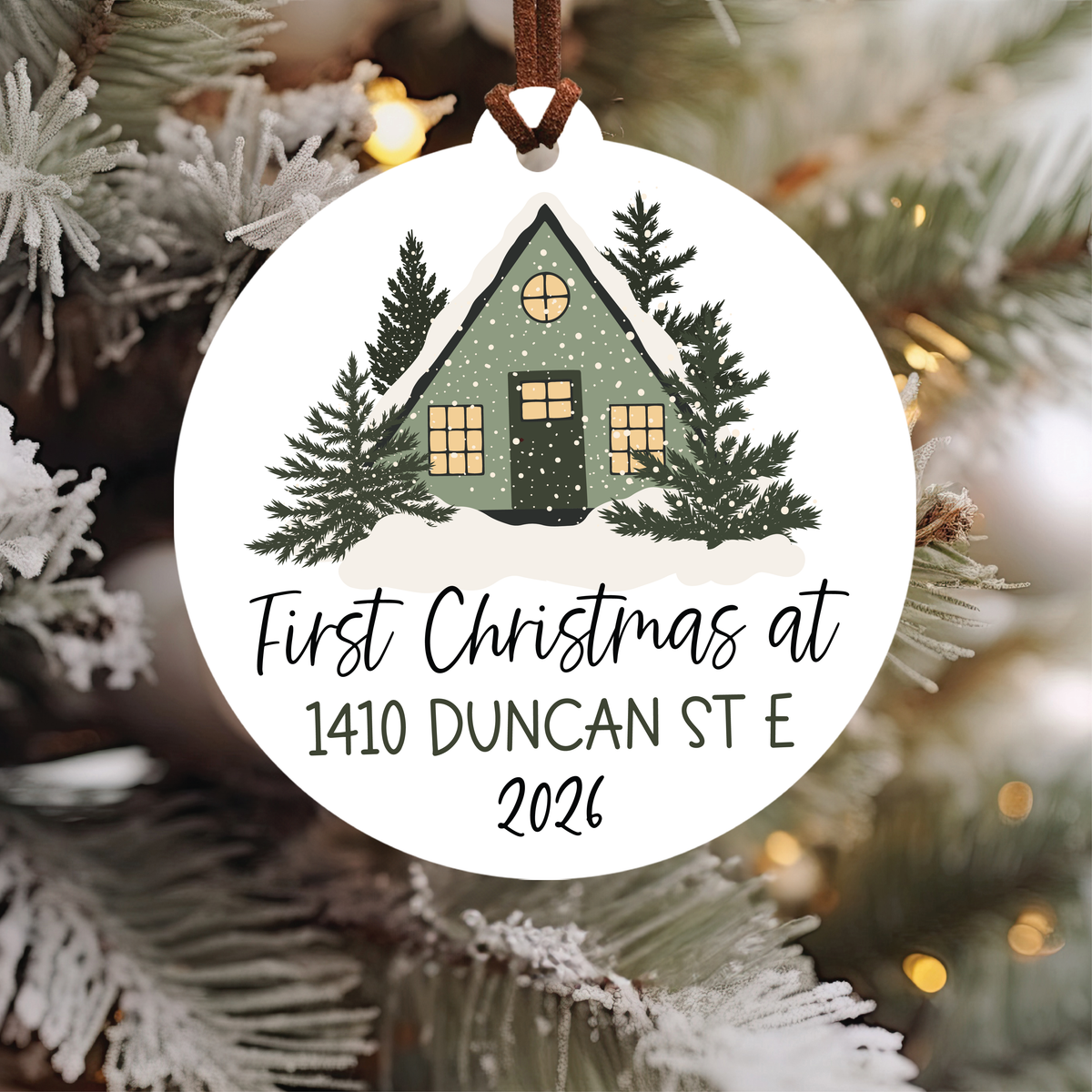 Personalized New Home Christmas Ornament