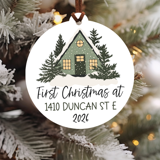 Personalized New Home Christmas Ornament
