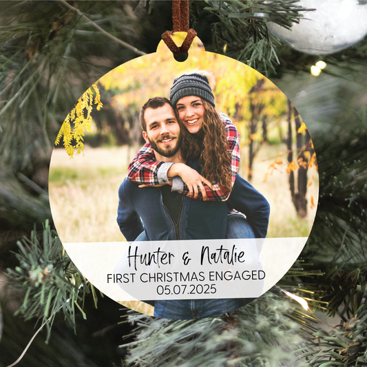 First Christmas Engaged Ornament V2