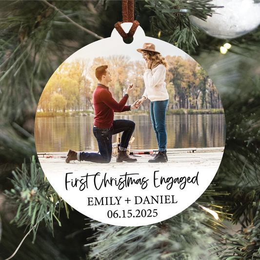 First Christmas Engaged Ornament