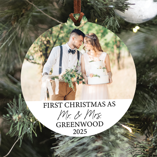 Newlywed Photo Ornament V2