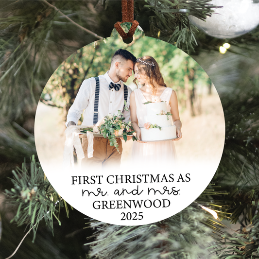 Newlywed Photo Ornament V1