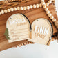 Fishing Baby Name Announcement Sign