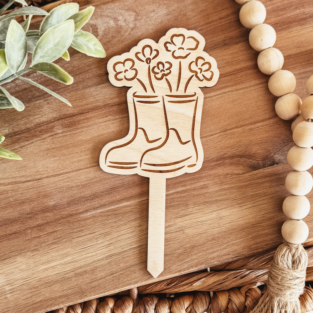 Spring Wooden Plant Stakes (Multiple Styles)