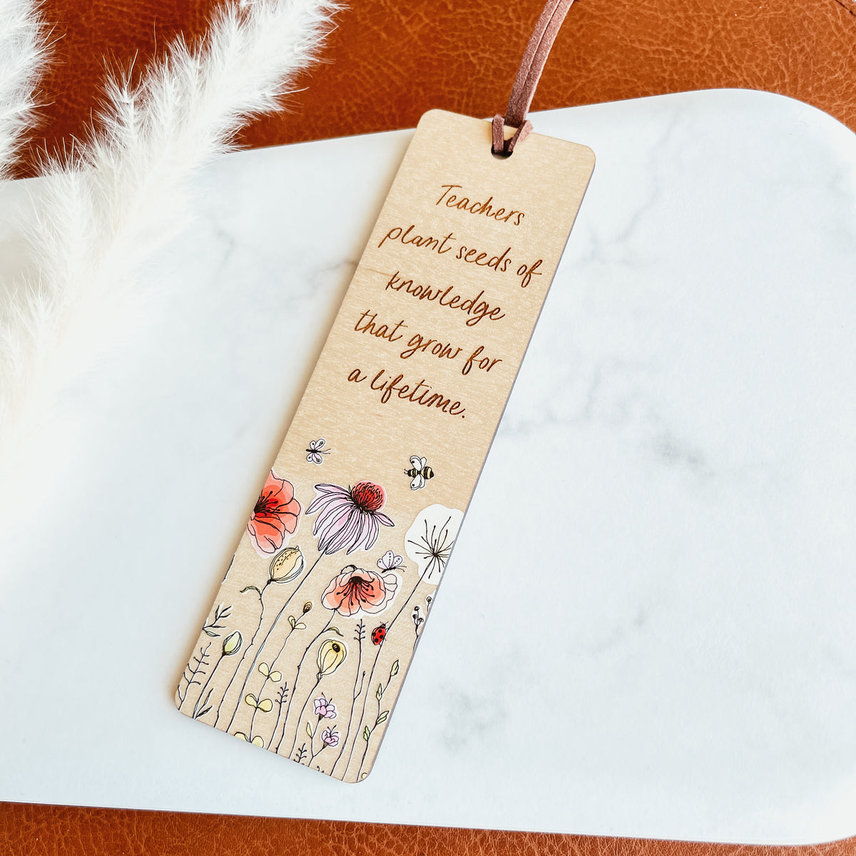 Personalized Teacher Bookmark - Seeds Of Knowledge – Knotty Design Co.