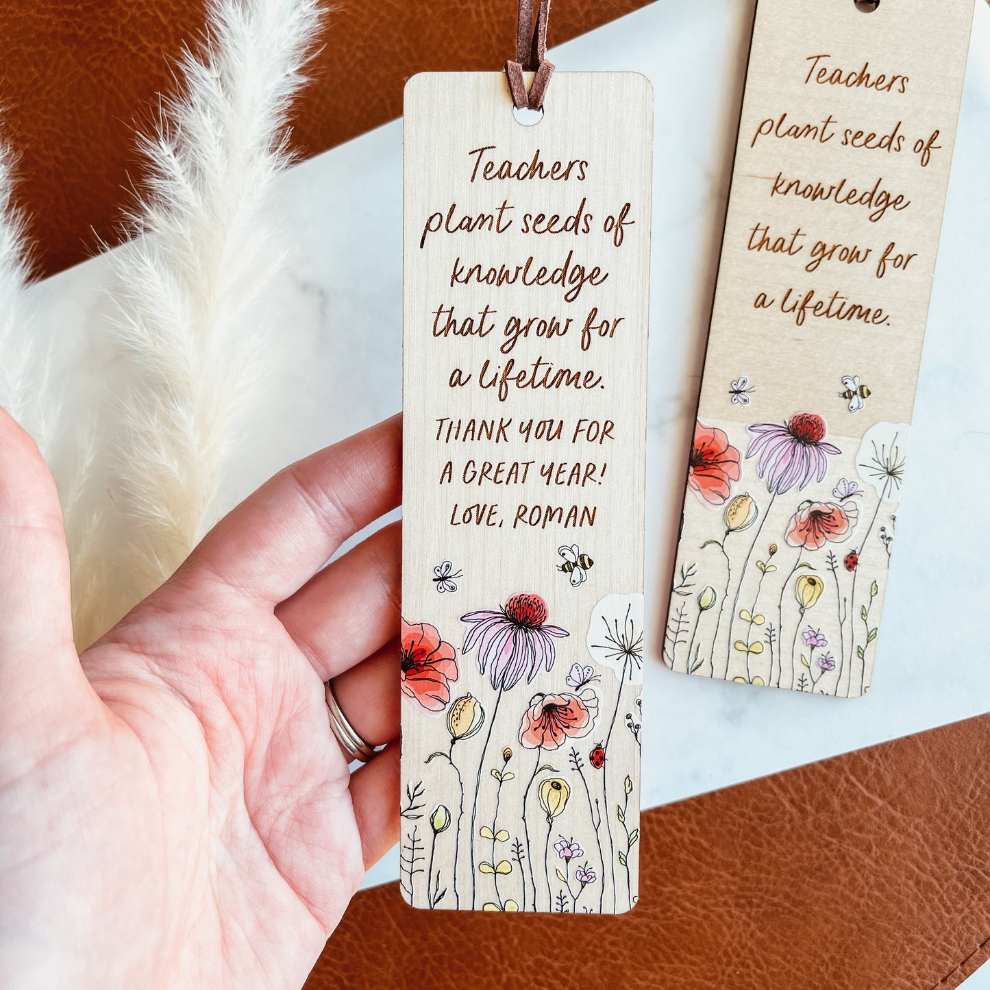 Custom Teacher Bookmark - Seeds Of Knowledge