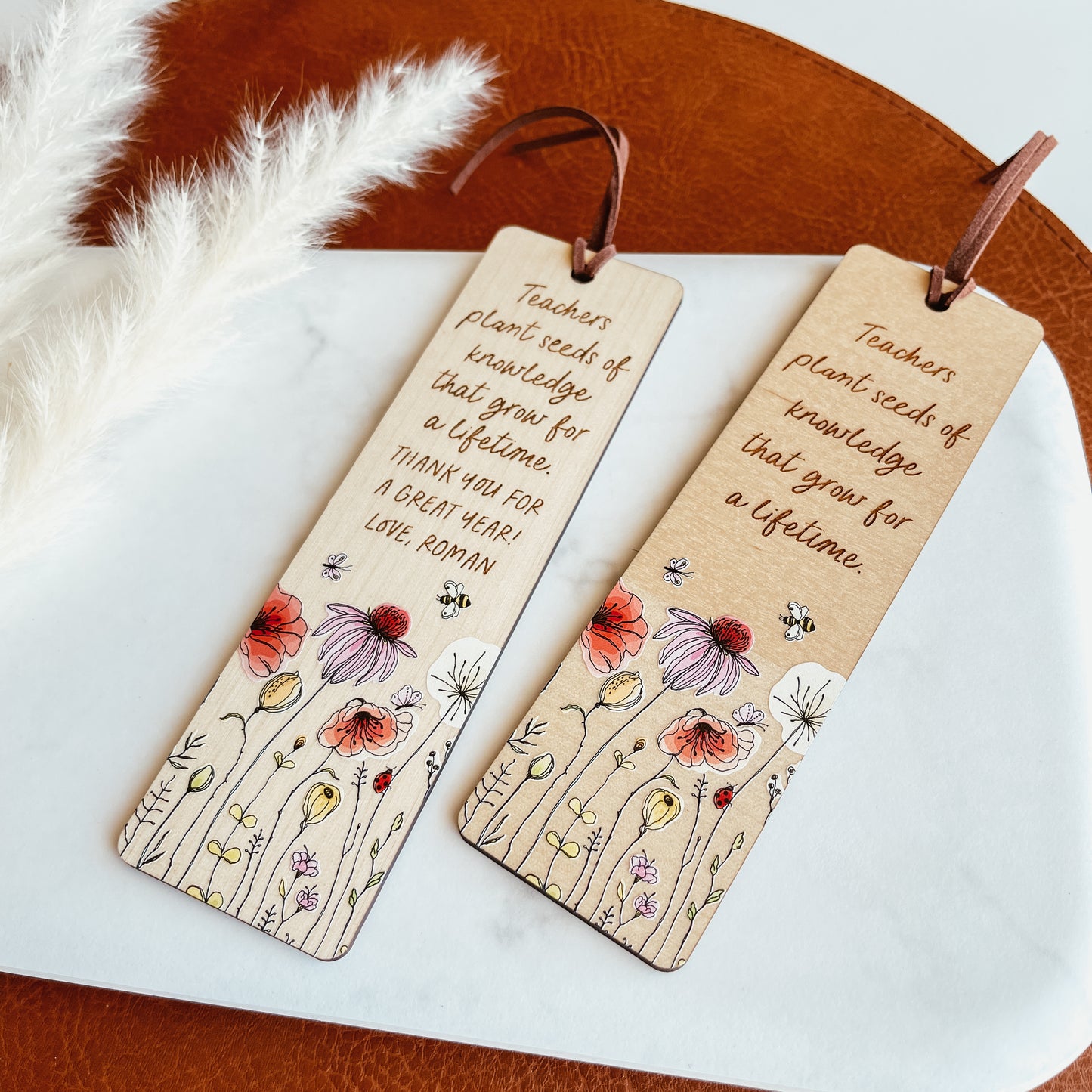 Custom Teacher Bookmark - Seeds Of Knowledge