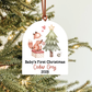 Baby's First Christmas Ornament | Holiday Animal Collection