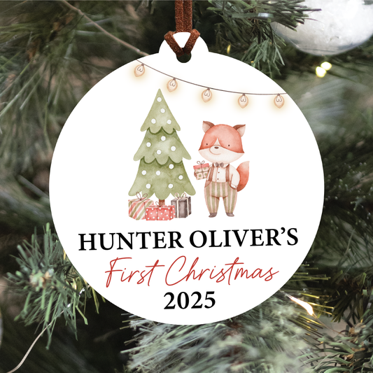 Baby's First Christmas Ornament | Woodland Collection