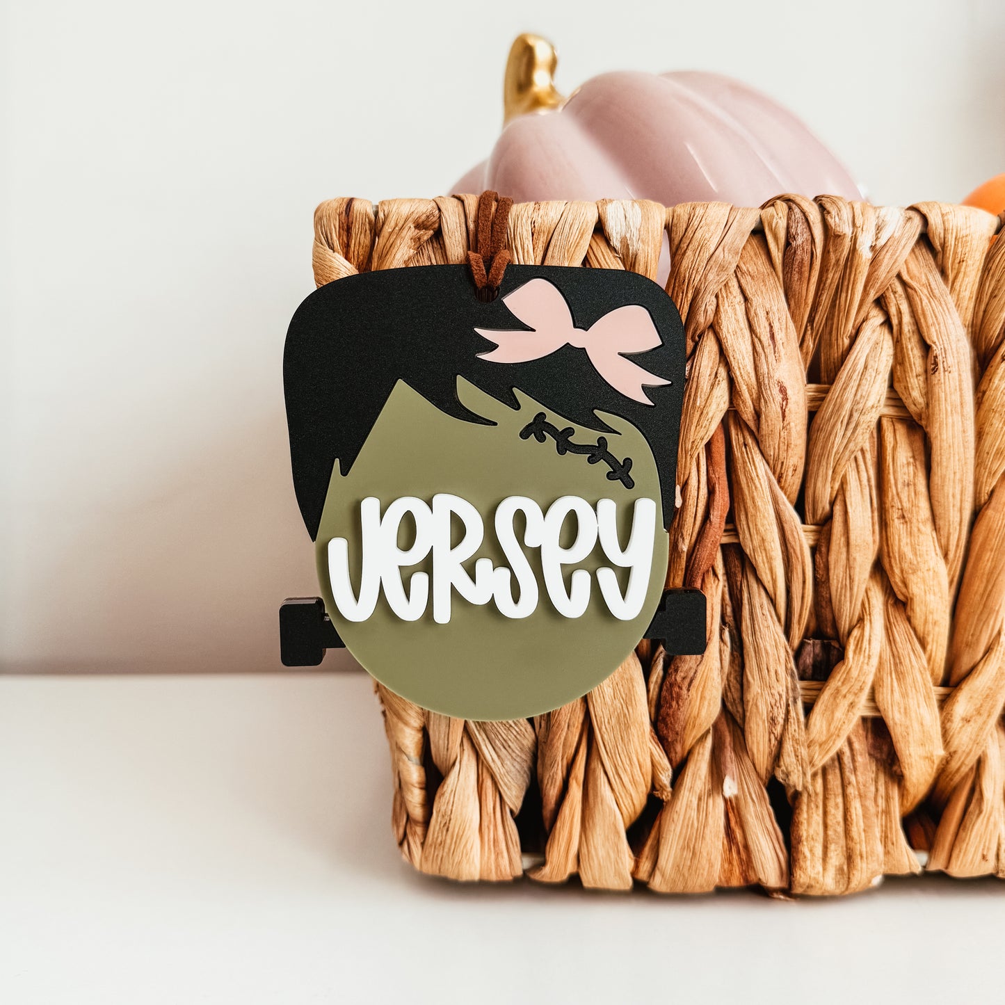 Frankenstein Boo Basket Tag