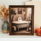 Bathtub Ghost Vintage Inspired Halloween Sign