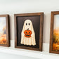 Ghost With Jack-O'-Lantern Vintage Inspired Sign