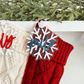 3D Acrylic Snowflake Stocking Tag