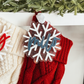 3D Acrylic Snowflake Stocking Tag