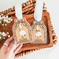 Ruffle Frame Goose Easter Basket Tag