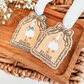 Ruffle Frame Goose Easter Basket Tag