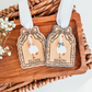Ruffle Frame Goose Easter Basket Tag