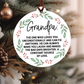 Grandpa Definition Christmas Ornament