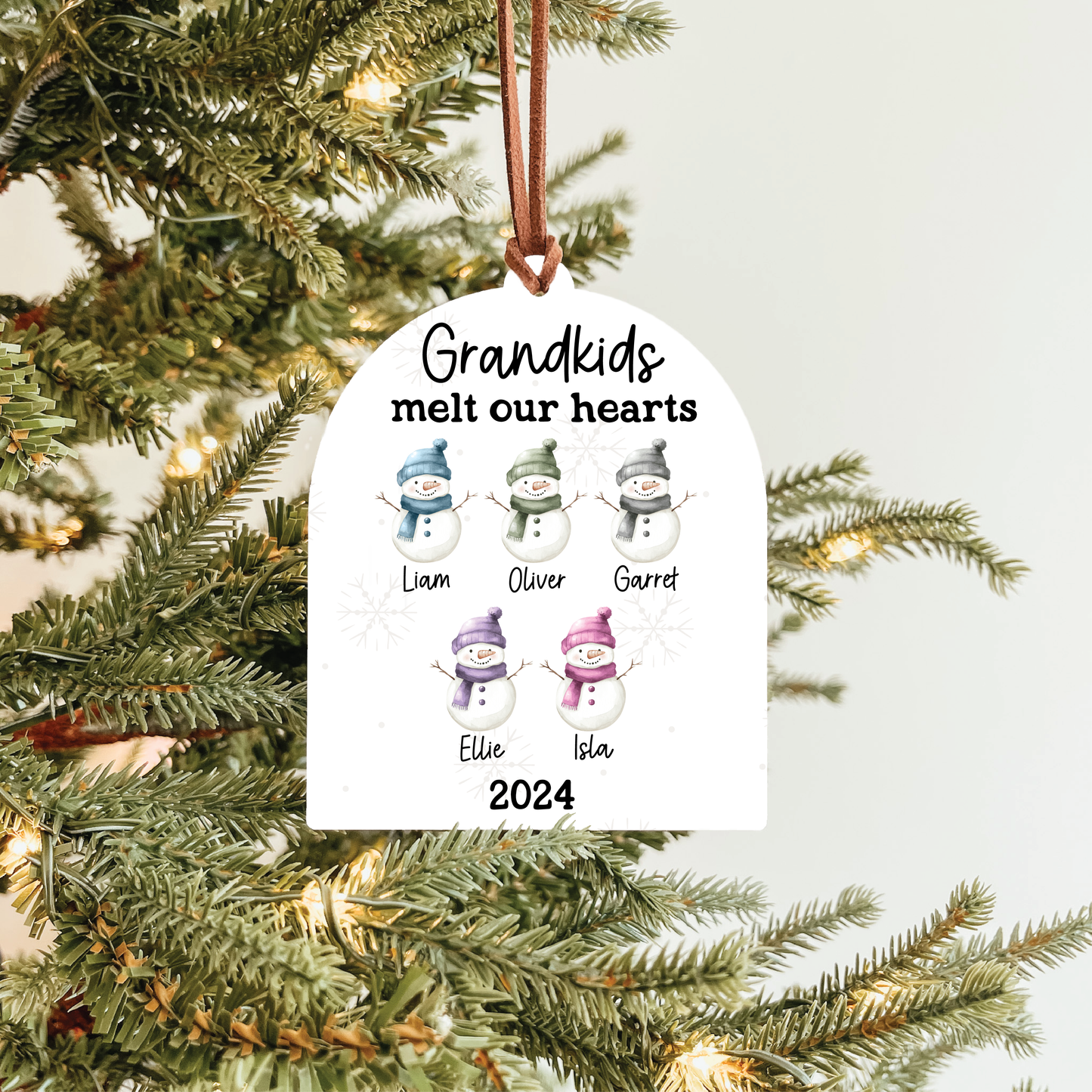 Grandchildren Names Christmas Ornament | Melt Our Hearts