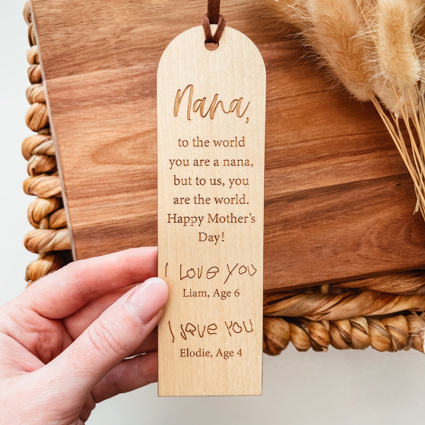 Custom Handwriting Bookmark