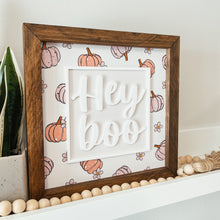 Load image into Gallery viewer, Hey Boo Framed Sign