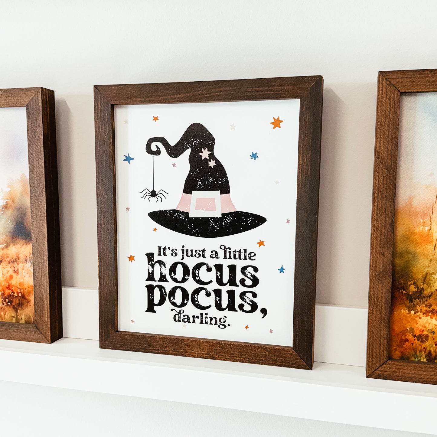 A Little Hocus Pocus Framed Wood Sign