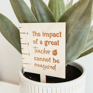 Teacher Ruler Plant Stake