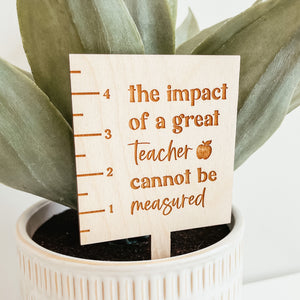 Teacher Ruler Plant Stake