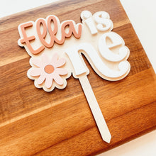 Load image into Gallery viewer, Custom One Daisy Cake Topper