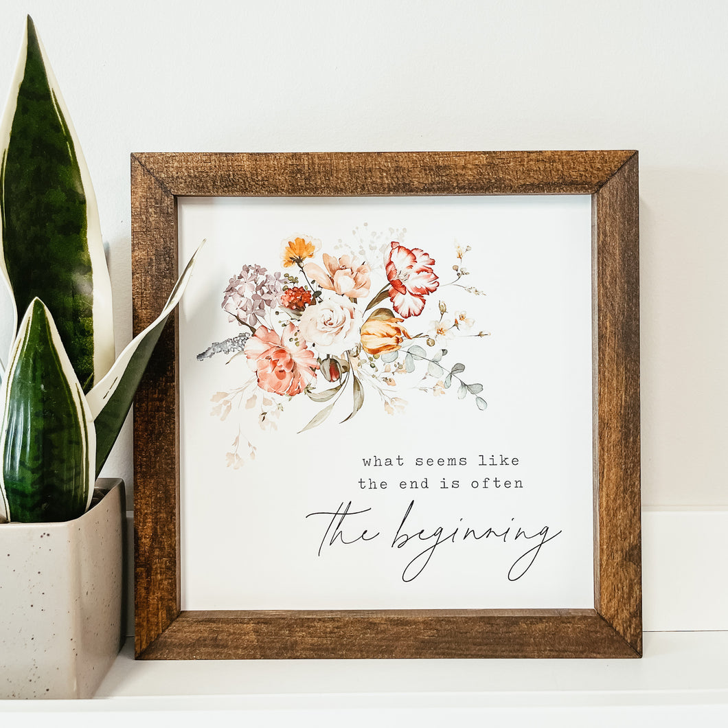 The Beginning Sign