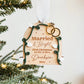 3D Newlywed Married & Bright Christmas Ornament