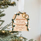 3D Newlywed Married & Bright Christmas Ornament