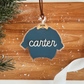 Chunky Cable Knit Sweater Name Ornament